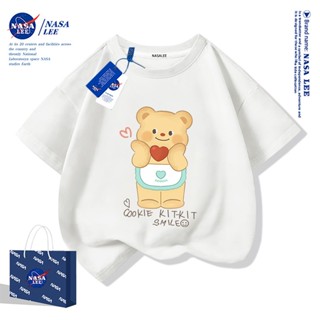 Butterbear น้องหมีเนย ลาย NASA เสื้อยืดแขนสั้นผ้าคอตตอนสีขาว…