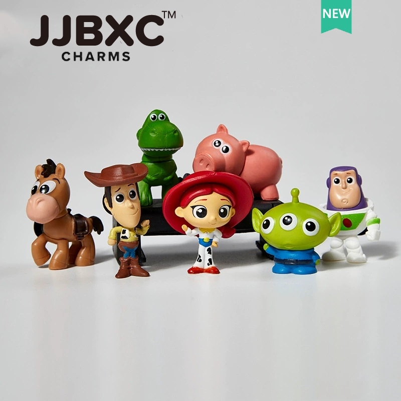 JJBXC ตัวติดรองเท้า charm ม้า 3D หมีสตรอว์เบอร์รี อะโวคาโด น่ารัก สีสันสดใส แฟชั่น ตกแต่งรองเท้า อุปกรณ์ตกแต่งรองเท้า