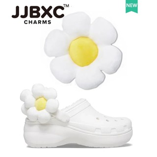 JJBXC ตัวติดรองเท้า charm รองเท้าแฟชั่นตกแต่งหัวเข็มขัดปุ่มด…