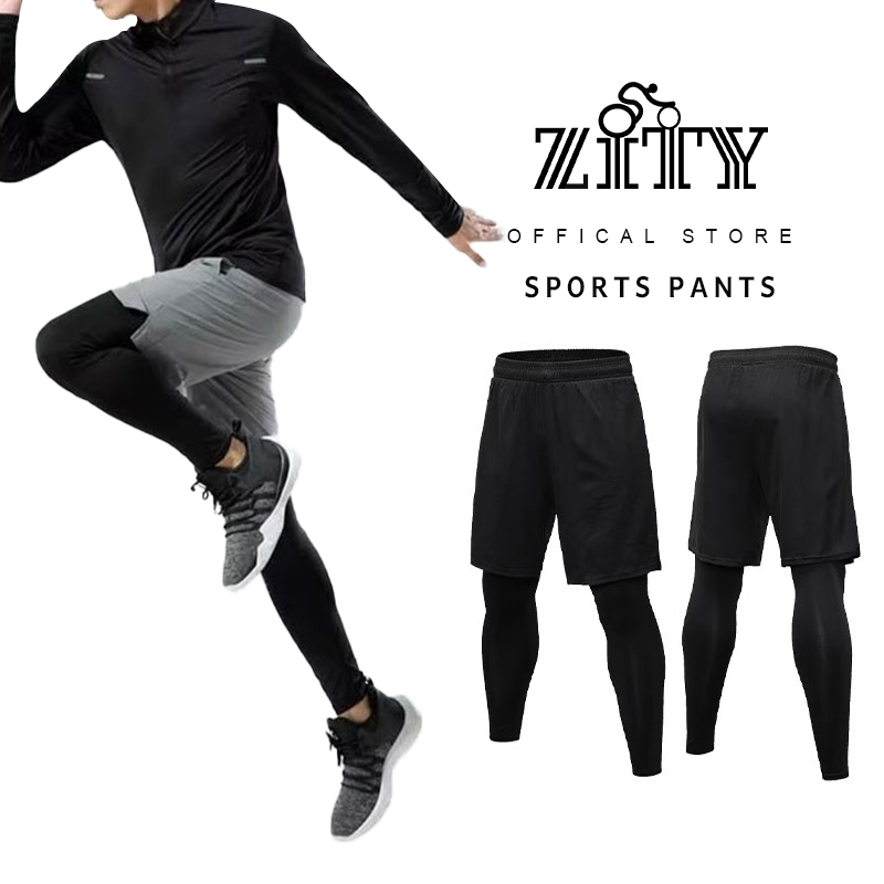 ZITY กางเกงวอร์มขายาวลําลอง แห้งเร็ว เหมาะกับการวิ่ง ออกกําลังกาย เล่นบาสเก็ตบอล สําหรับผู้ชาย ไซซ์ M-5XL กางเกงออกกำลังกาย ขายาวฟิตเนส ผ้ายืดดี