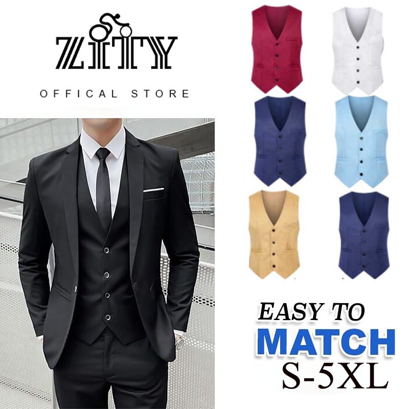 ZITY คุณภาพดีกระเป๋าเก็บของ ที่ทันสมัย และสะดวกสบาย เสื้อกั๊กผู้ชายเสื้อกั๊กหลายกระเป๋า
