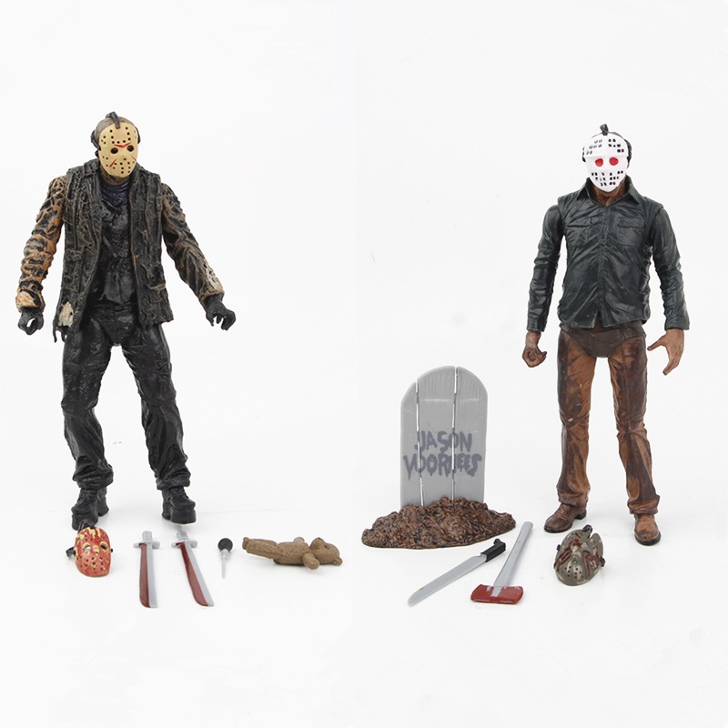1 ชิ้น 16 เซนติเมตรวันศุกร์ 13th อะนิเมะรูป Jason Voorhees Joint Mobility คลาสสิกรุ่น Q PVC ตัวเลขการกระทําตุ๊กตาของเล่น