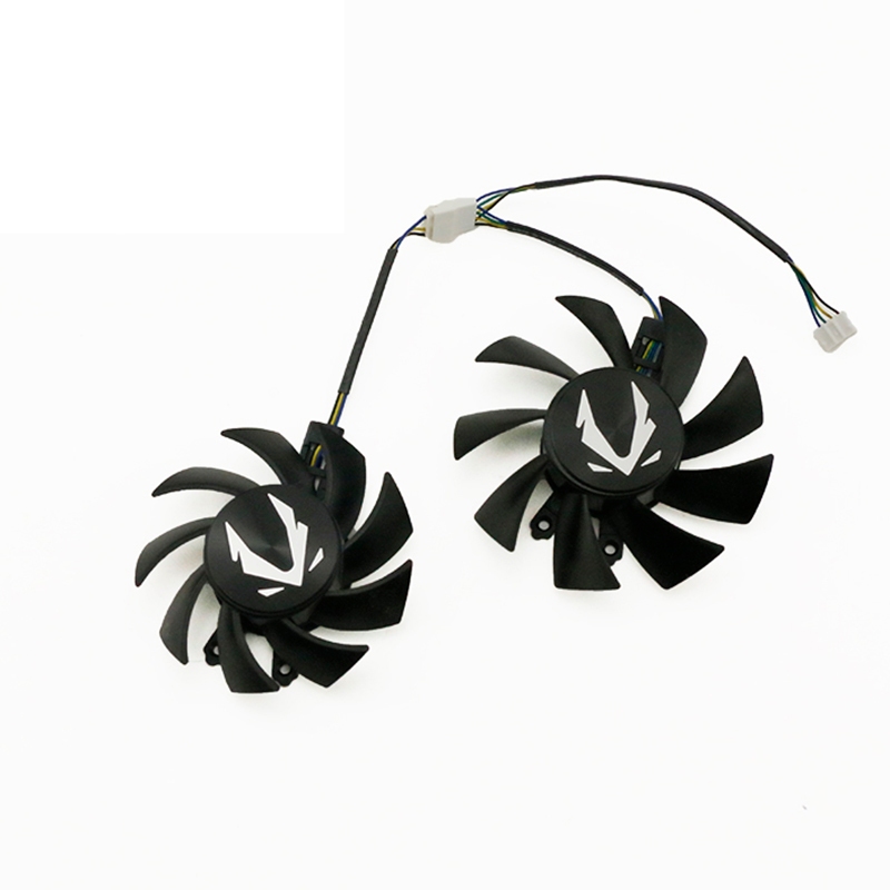 12v 0.32A 4Pin พัดลมระบายความร้อนสําหรับ ZOTAC GAMING GeForce GTX 1660 SUPER 1660Ti พัดลมเปลี่ยนคู่