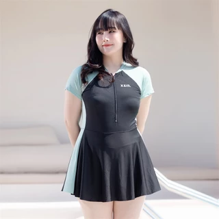 【XL-7XL】ชุดว่ายน้ำสาวอวบ ชุดว่ายน้ำผู้หญิง ชุดว่ายน้ําสําหรับสาวอวบ น้ําวันพีชไซส์ใหญ่ Slim Fit