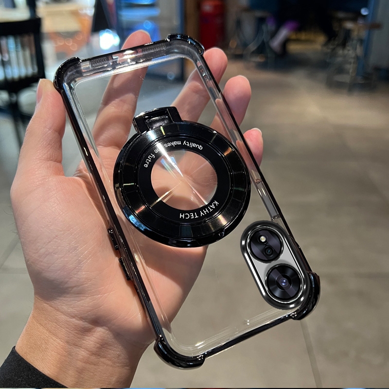 FOR เคส สำหรับ OPPO Reno 8T 4G Reno 8T 5G OPPO A78 5G OPPO A58 5G A58 4G A78 4G โทรศัพท์ cathing softcase ซิลิโคนกันกระแทกการออกแบบใหม่ aesthetic CLEAR พร้อมผู้ถือ SJXWXZJ01