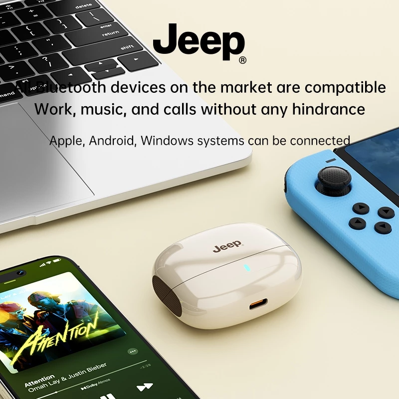 Jeep EW133 หูฟัง Bluetooth 5.4 HD Calls ตัดเสียงรบกวน thumbnail 3