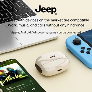 Jeep EW133 หูฟังไร้สาย Bluetooth 5.4 เสียงดี HD Calls ตัดเสียงรบกวน หูฟังบลูทูธ มี Game Mode