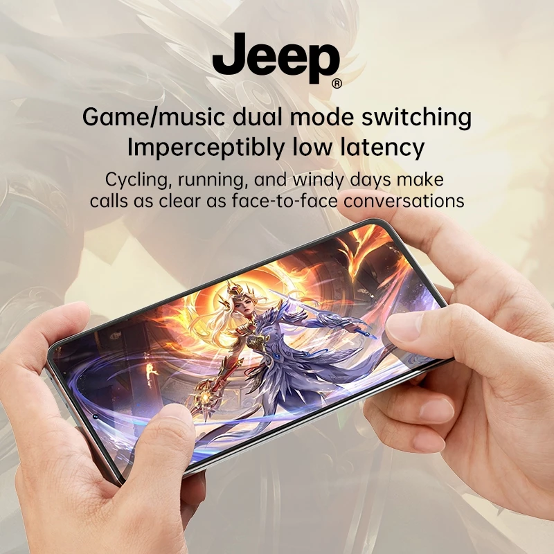 Jeep EW133 หูฟัง Bluetooth 5.4 HD Calls ตัดเสียงรบกวน thumbnail 4