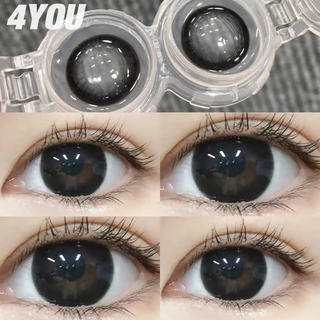1คู่เกรด0.00-8.00สีน้ําตาลสีดําคอนแทคเลนส์ตาโตเลนส์ธรรมชาติรายปีใช้กับกรณี14.5มิลลิเมตร