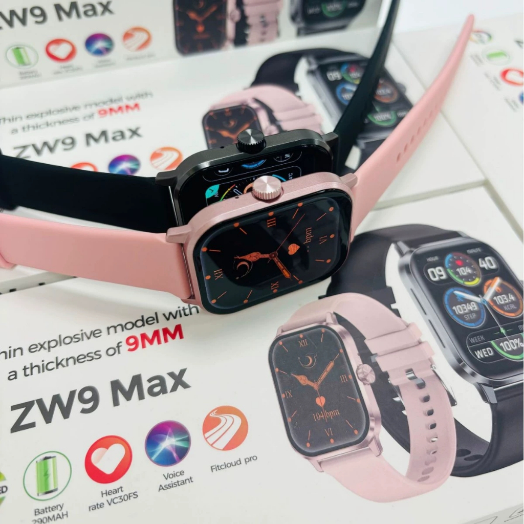 ZW9 Max สมาร์ทวอทช์การตรวจสอบน้ําตาลในเลือด + โทรบลูทูธมัลติฟังก์ชั่นนาฬิกาสมาร์ทกีฬาสร้อยข้อมือกันน