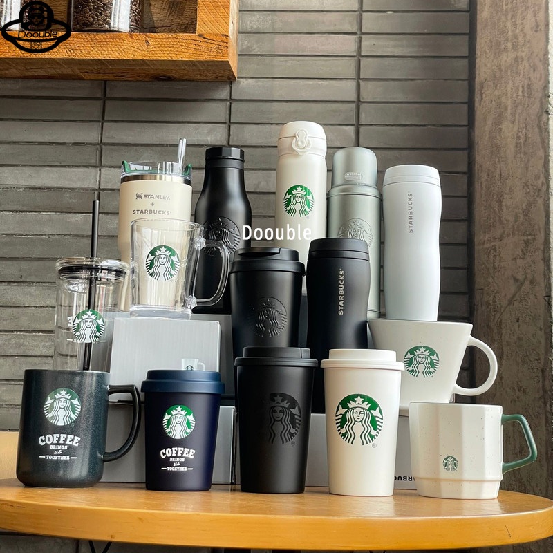 Starbucks China 2025 แก้วน้ําฉนวนสูญญากาศสแตนเลส Retro Minimalist ของขวัญ
