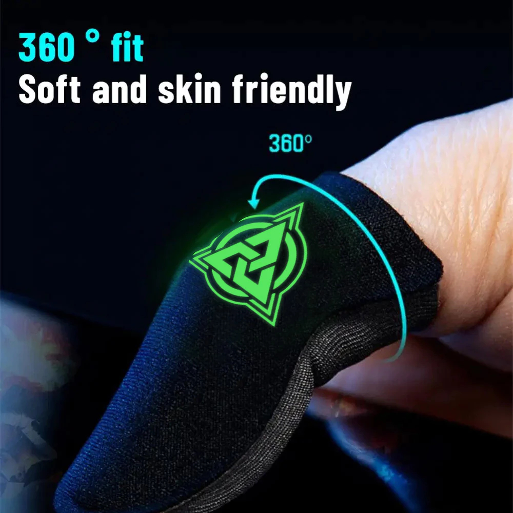 Hy Finger Sleeve Gaming สําหรับเกมมือถือ PUBG ถุงมือนิ้วบางเฉียบและทนทานสําหรับเล่นเกม
