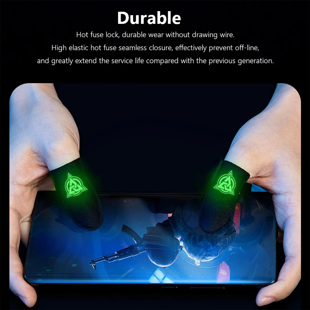 Hy Finger Sleeve Gaming สําหรับเกมมือถือ PUBG ถุงมือนิ้วบางเฉียบและทนทานสําหรับเล่นเกม
