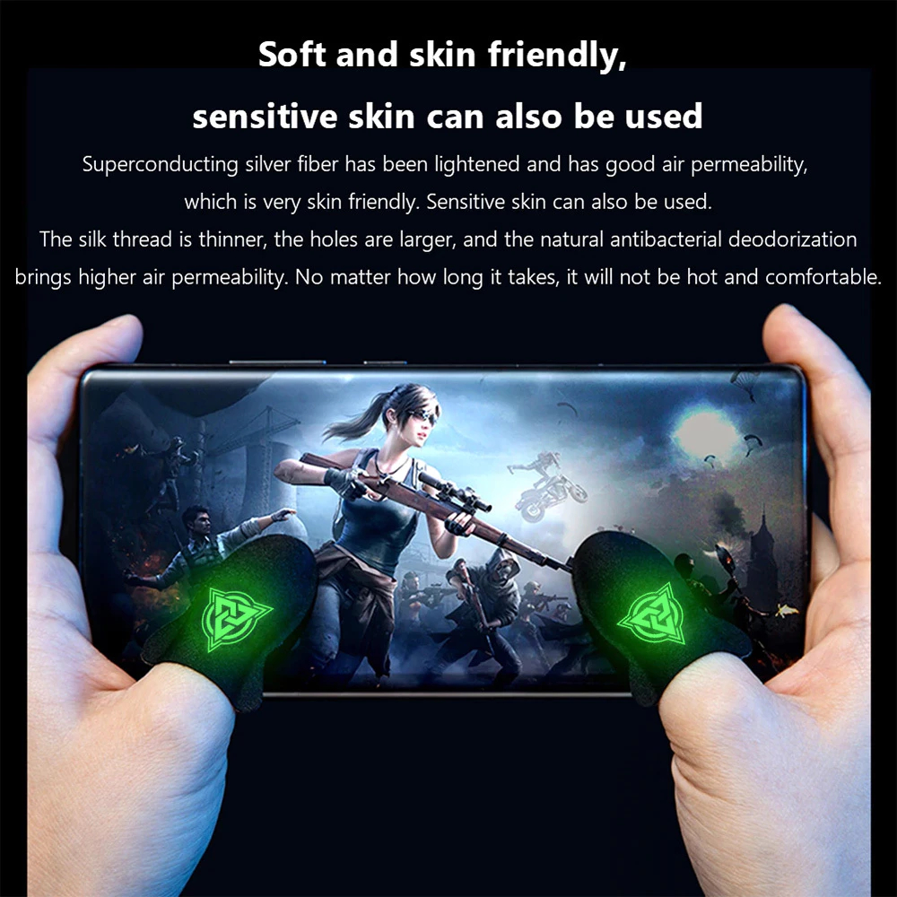 Hy Finger Sleeve Gaming สําหรับเกมมือถือ PUBG ถุงมือนิ้วบางเฉียบและทนทานสําหรับเล่นเกม