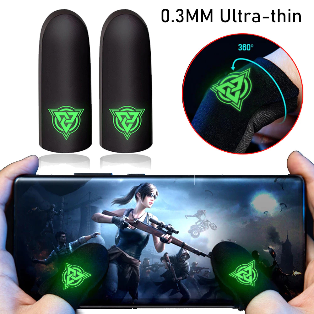 Hy Finger Sleeve Gaming สําหรับเกมมือถือ PUBG ถุงมือนิ้วบางเฉียบและทนทานสําหรับเล่นเกม