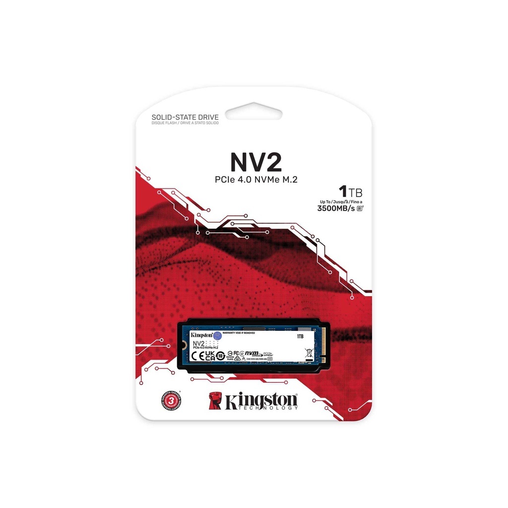 Kingston NV2// a400 1,000GB 3,500MB PCIe 4.0 SSD ไดรฟ์โซลิดสเตตคิงส์ตัน