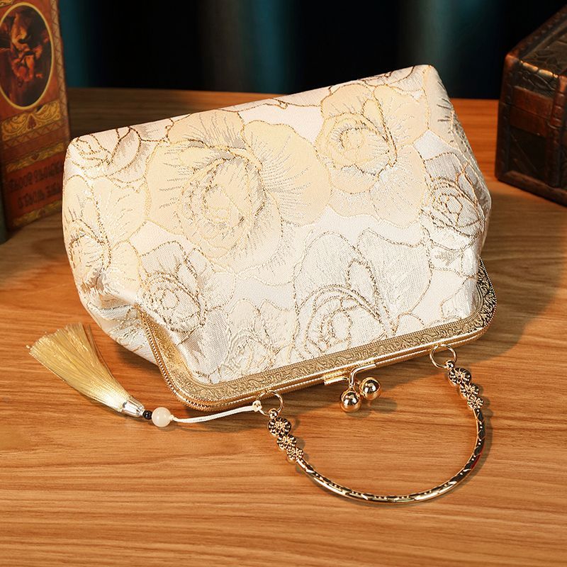 🎈ขายร้อน🎈กระเป๋าตอนเย็นเย็บปักถักร้อยสง่างามเป็นประกายผู้หญิง, กระเป๋าถือวินเทจความรู้สึกสูง - รูปที่ 7