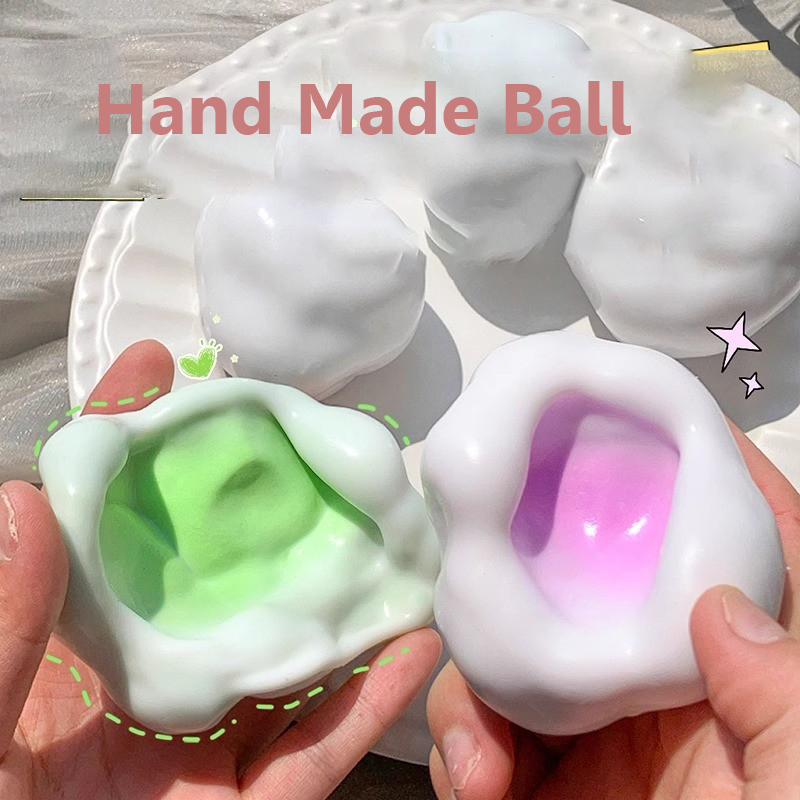 Squishy ของเล่นบีบ, Hand Made Ball Shapeable Pinch ของเล่น, Sensory Creative สมจริง Reliever ของเล่นเด็ก