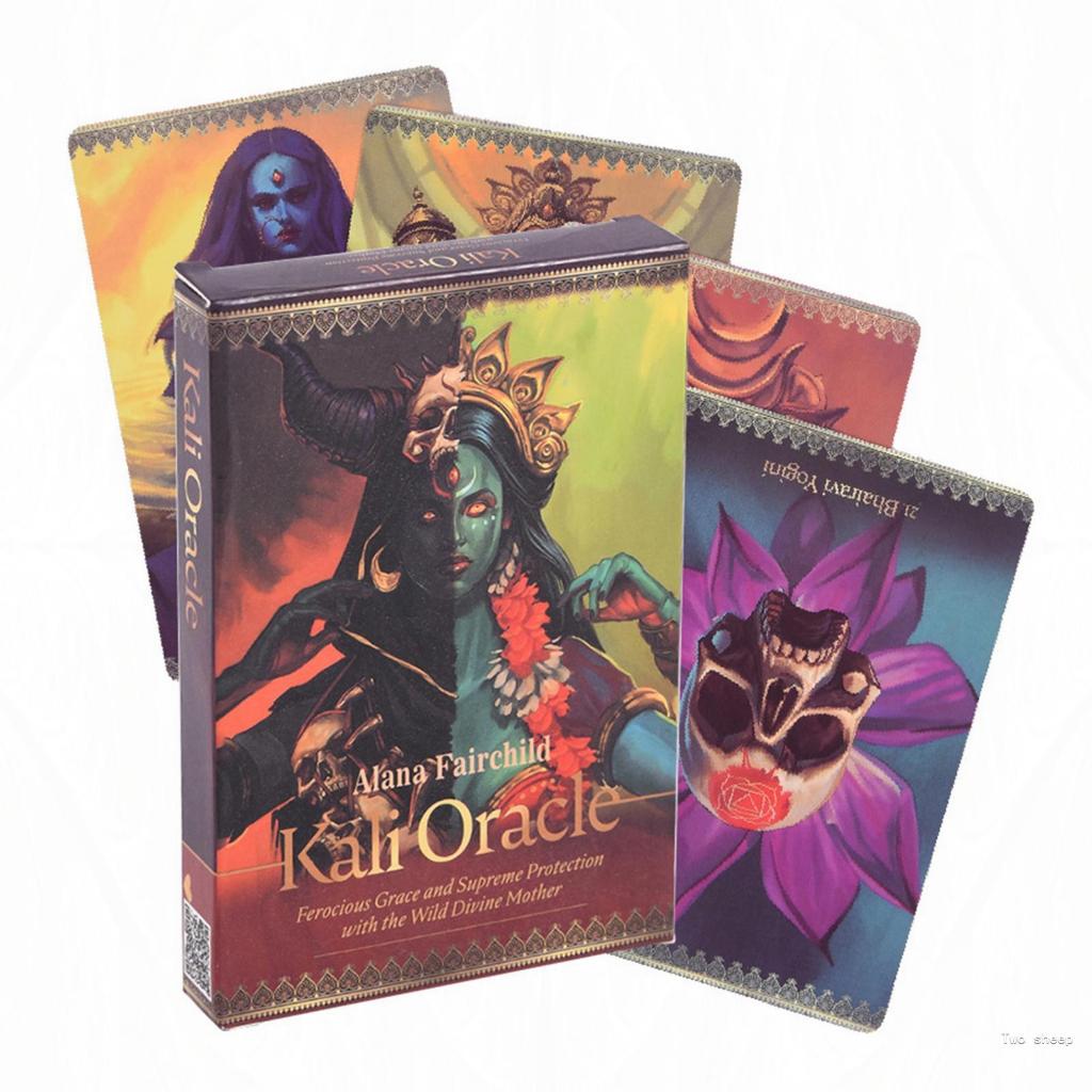 เกมกระดานการ์ดเวอร์ชันภาษาอังกฤษเต็มรูปแบบการ์ด Solitaire Kali Oracle Kali Oracle Card