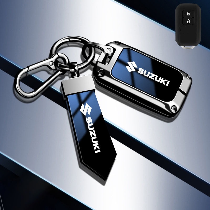 เคสกุญแจรีโมทรถยนต์ โลหะผสมสังกะสี สําหรับ Suzuki XL7 Ertiga Swift Jimny