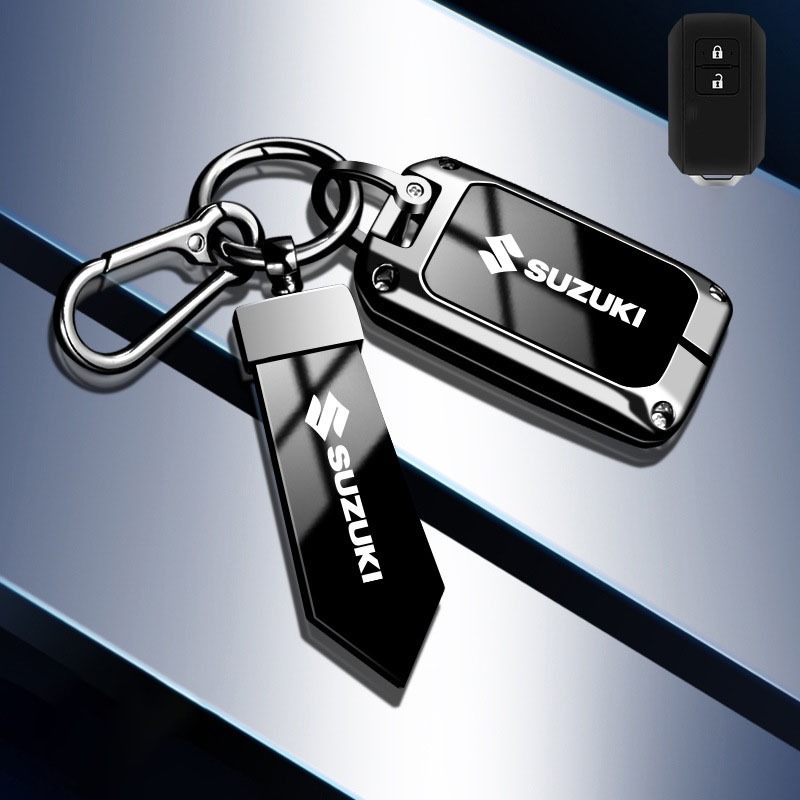 เคสกุญแจรีโมทรถยนต์ โลหะผสมสังกะสี สําหรับ Suzuki XL7 Ertiga Swift Jimny - รูปที่ 2