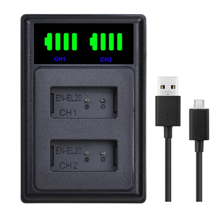 EN-EL20 EN-EL20A เครื่องชาร์จแบตเตอรี่กล้องสําหรับ Nikon Coolpix P1000 P950 1 J1 J2 J3 AW1 DL24-500