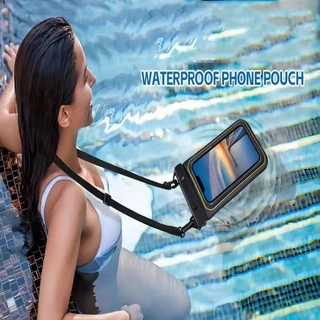IPX8 กระเป๋าใส่โทรศัพท์กันน้ําลอย [เบาะฟองน้ํา] เคสโทรศัพท์กระเป๋าแห้งสําหรับ iPhone 17 16 15 14 Pro 13 13 Pro Max 12 11 XR XS SE, Samsung Galaxy