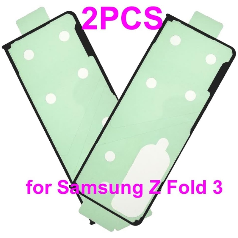 เทปกาวฝาครอบประตูแบตเตอรี่ด้านหลังสําหรับ Samsung Galaxy Z Fold 3 F926U F926U1 F926 (แพ็ค 2 ชิ้น)