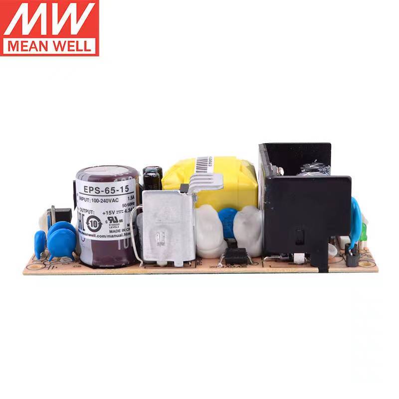 Mean WELL EPS-65-15 15V 4.34A 65.1W 4"x2" ขนาดกะทัดรัดเอาต์พุตเดียว Switching Power Supply ยี่ห้อใหม