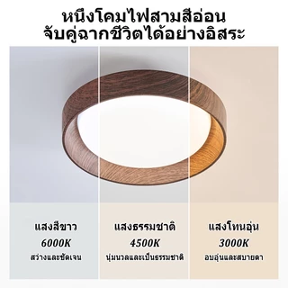 【TH การจัดส่ง】RHPOA LED ติดเพดาน ไฟถนอมสายตา ติดตั้งง่าย