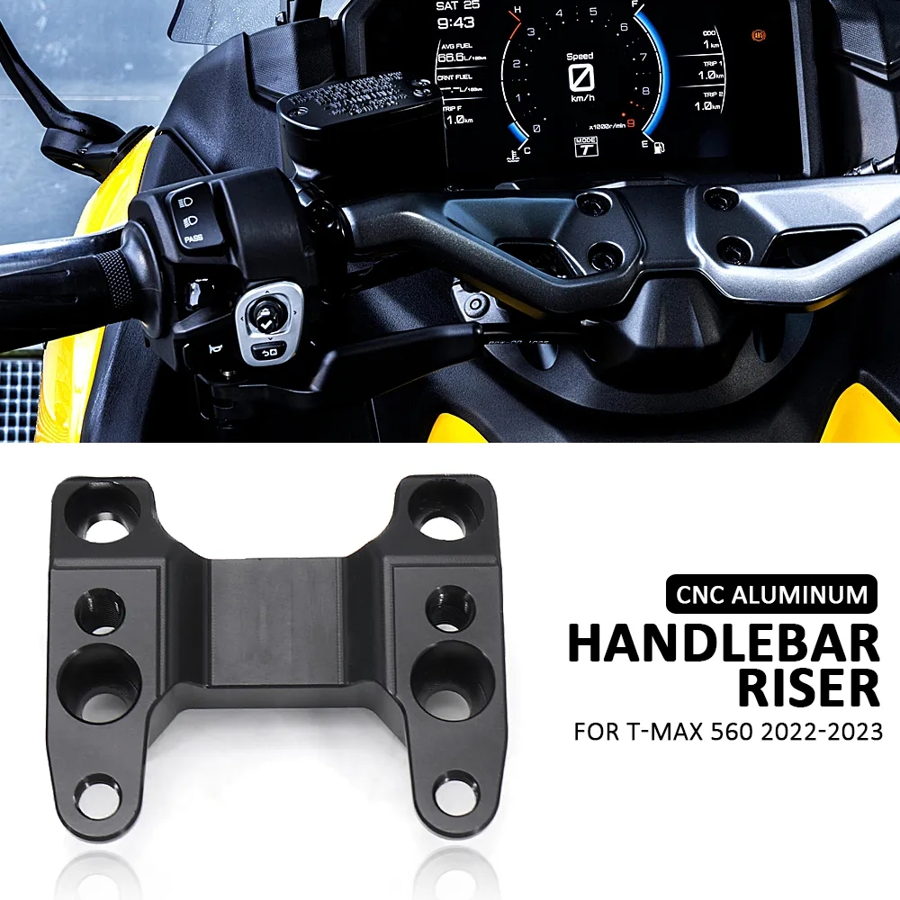 แฮนด์ Riser 2022 2023 2024 รถจักรยานยนต์ CNC Handle Bar Raiser ขยาย Mount Clamp Adapter สําหรับ Yama