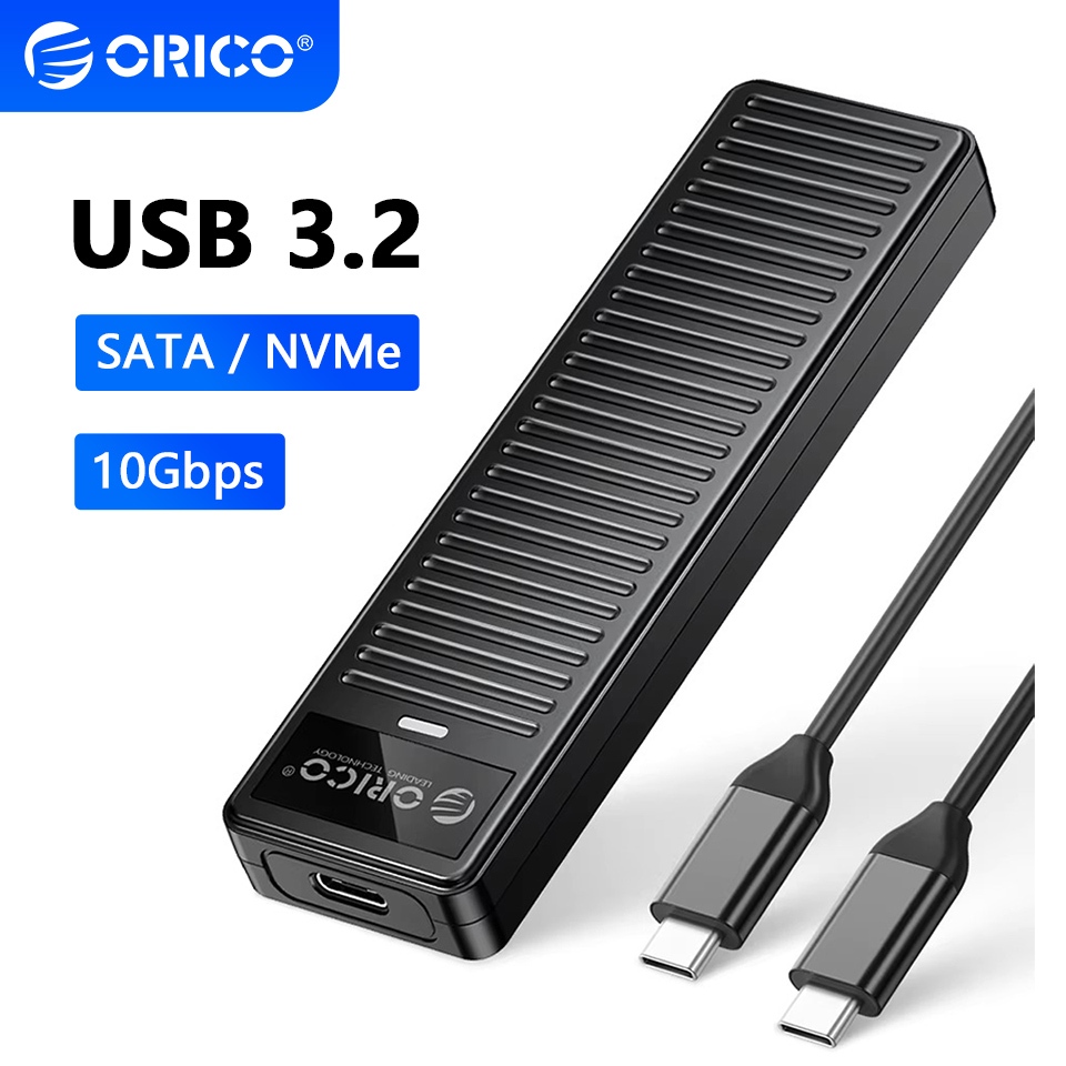 100% Original ORICO M.2 NVMe Enclosure 10GbpsภายนอกSSDกรณีประเภทC USB 3.2 Gen 2 ฮาร์ดไดรฟ์ฝาครอบM2 2