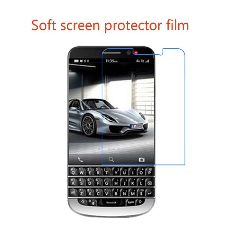 พลาสติกอ่อน Matte Anti-Glare PET ป้องกันหน้าจอป้องกันฟิล์มสําหรับ BlackBerry Q20/Classic Q20, 3 ชิ้น