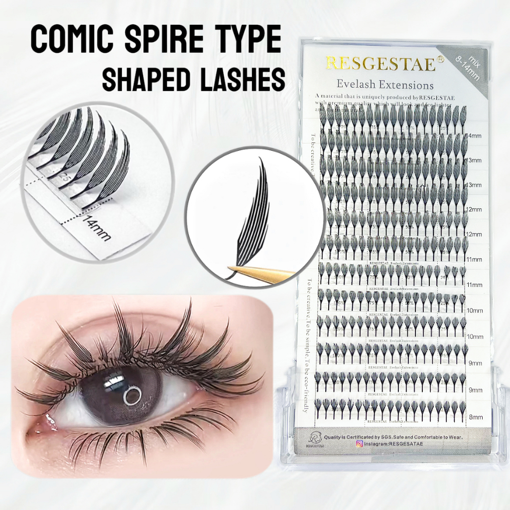 New Wings Manga Eyelash ใหม่ Quick Grafting ธรรมชาติฟิล์มบางขนตาปลอม