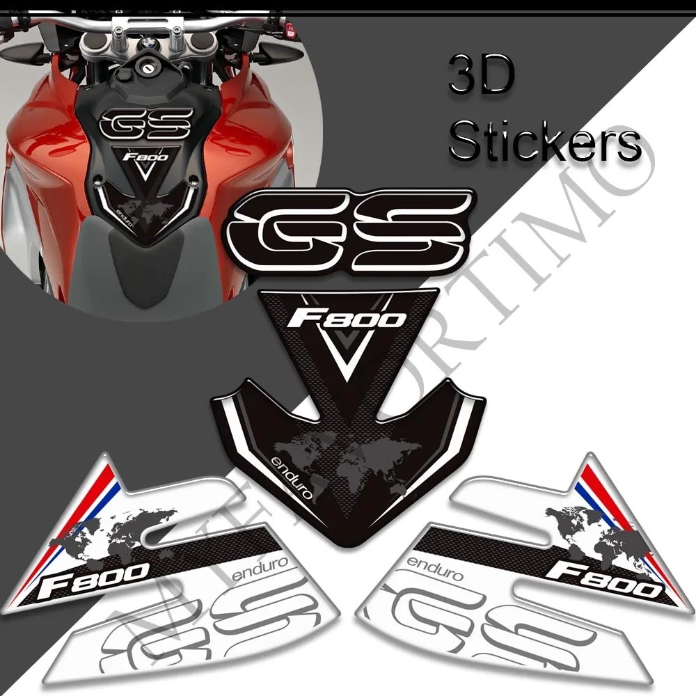 สําหรับ BMW F800 F 800 GS ถัง Pad สติกเกอร์รถจักรยานยนต์ Decals ป้องกันแก๊สการใช้น้ํามันชุดเข่า F800