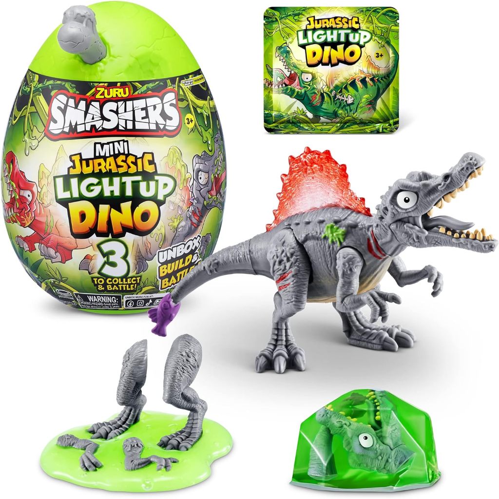 Smashers Mini Jurassic Luminous Dinosaur Egg (ไดโนเสาร์) ZURU Collectors Edition Egg, Volcanic Slime