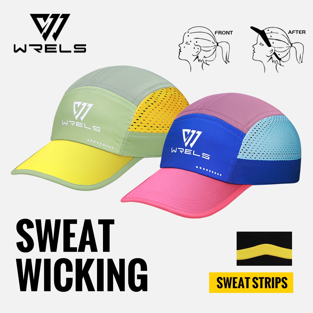WRELS หมวกวิ่งมาราธอน ระบายอากาศได้ดี ใช้ได้ทั้งชายและหญิง