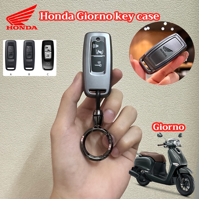 Honda Giorno/Giorno 125 เคสกุญแจระยะไกลสมาร์ทกุญแจรถแหวนฝาครอบกรณีเชลล์
