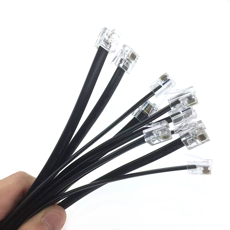 10 ชิ้น/ล็อต EV3 Data Line 28AWG คริสตัล Hard soft wire สีดําสีขาวสีเทาอ่อน 6P6C Connector Cable Building Blocks อะไหล่เข้ากันได้กับ EV3 หุ่นยนต์ 45544 อิฐ