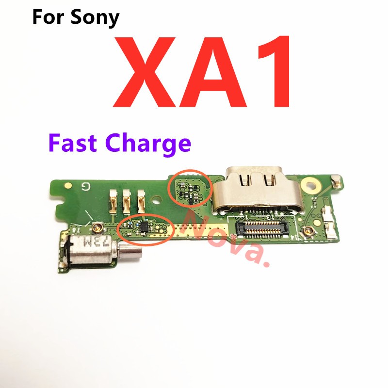 Fast Charge Board สําหรับ Sony Xperia XA1 USB Charger Port Dock พร้อมชิ้นส่วนซ่อมโทรศัพท์มือถือ IC (