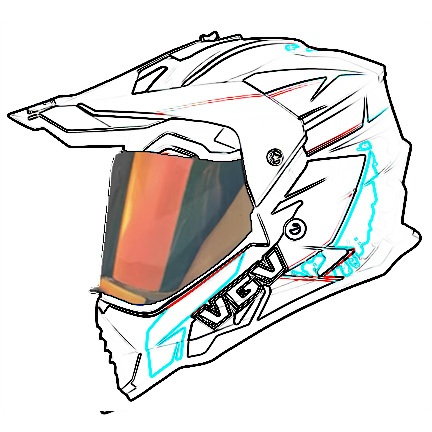 Vgv Photochromic หมวกกันน็อครถจักรยานยนต์ Visor เลนส์ (รุ่น 902) เปลี่ยน Face Shield สําหรับหมวกกันน