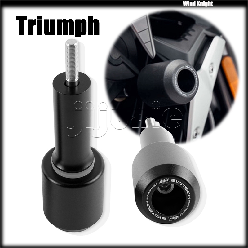 สําหรับ Triumph Street Triple 765RS 765R Speed400 Scrambler400x รถจักรยานยนต์อลูมิเนียม Slider รถ Body Drop ป้องกันกันชน EP Evotech StreetTriple Street765RS