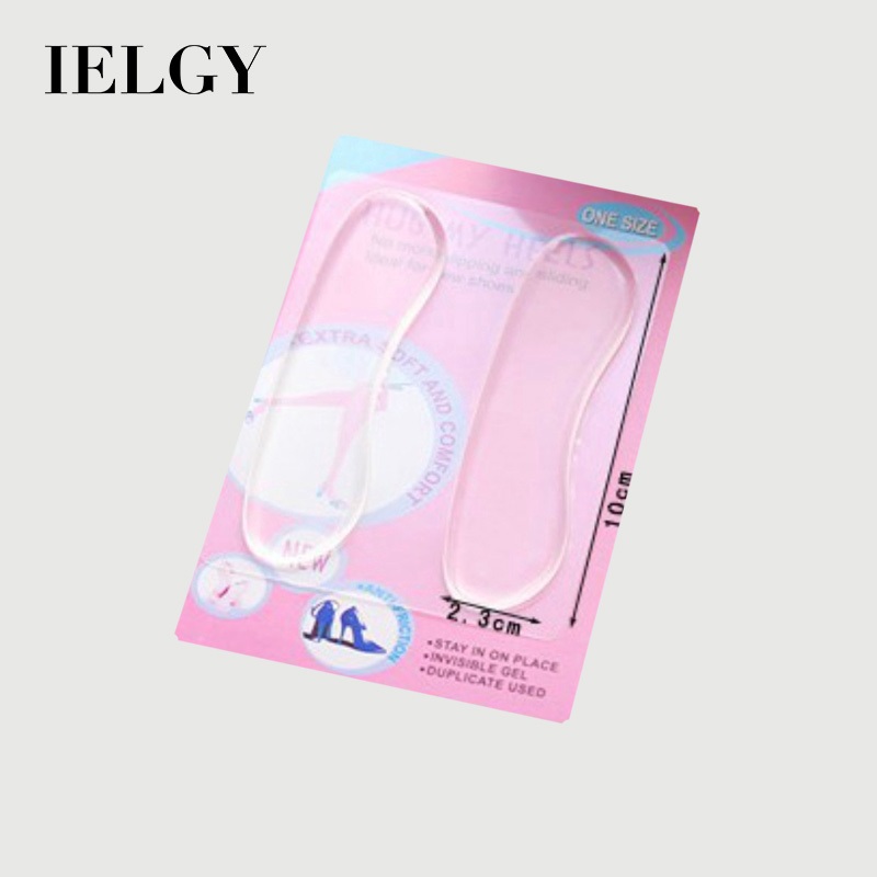 IELGY สติกเกอร์พื้นรองเท้าหนาทนต่อการสึกหรอสติกเกอร์ซิลิโคนใสรองเท้าส้นสูงพื้นรองเท้ากันลื่น