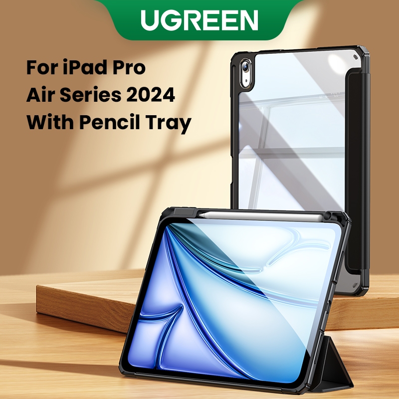 Ugreen สําหรับ iPad Pro 13 11 2024 เคสป้องกันสําหรับ iPad Air 13 2024 กรณี Funda สมาร์ทพร้อม Clasp ด
