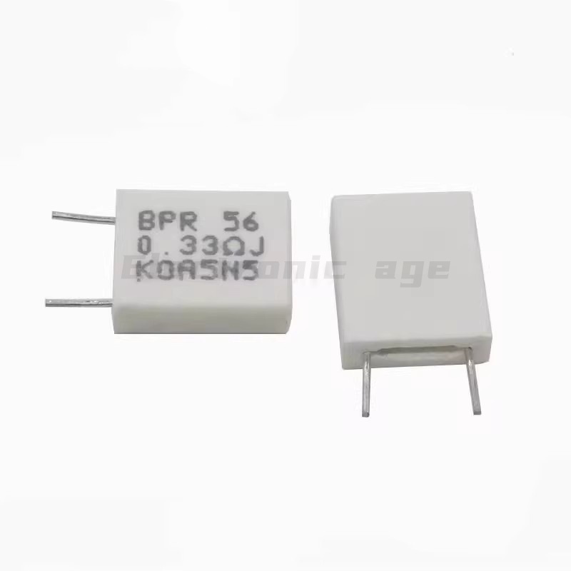 500 ชิ้น 5 วัตต์ตัวต้านทานซีเมนต์ที่ไม่ใช่อุปนัย 0.1 โอห์ม 0.15ohm 0.22ohm 0.25ohm 0.33ohm 0.47ohm 0