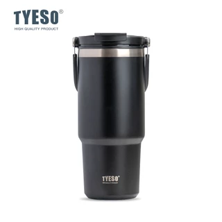 TYESO TS-8829 TS-8830 แก้วน้ําสุญญากาศ เก็บความเย็น และร้อน อเนกประสงค์ พร้อมหลอดดูด 1050 มล. 1200 มล.