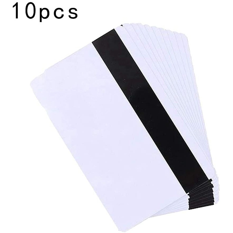 10 ชิ้นการ์ดแถบแม่เหล็กเปล่าความต้านทานสูง 2750 OE Hi-Co 3 Track การ์ดแม่เหล็กสําหรับระบบควบคุมการเข้าถึง