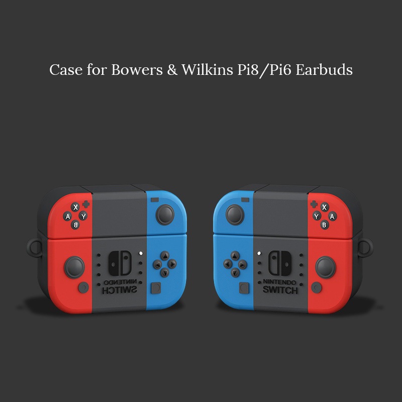 เกมน่ารักสําหรับ Bowers & Wilkins Pi8 / Pi6 หูฟังไร้สายซิลิโคนอ่อนนุ่มกันกระแทกฝาครอบป้องกันพร้อมพวง