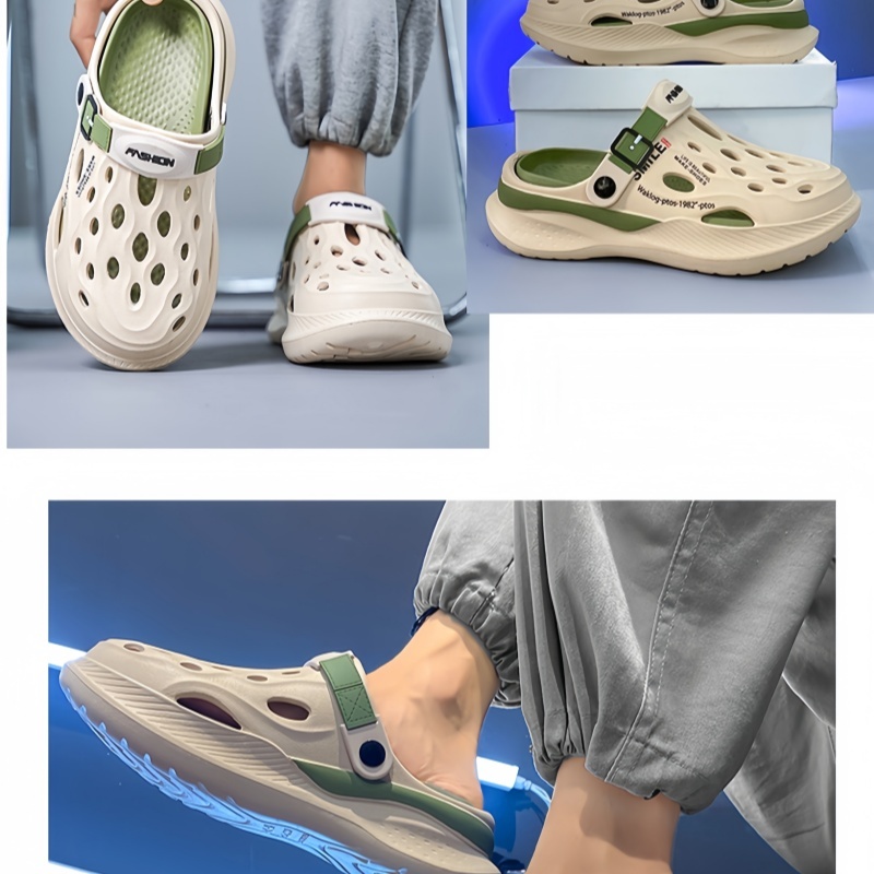 Mcwalk รองเท้าเจลลีชายหญิง 36-45 พื้นกันลื่น/ซักง่าย/ใส่สบาย ดีไซน์หัวโต สำหรับยืนนาน Unisex รองเท้าแตะ