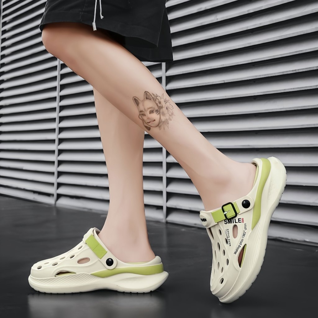 Mcwalk รองเท้าเจลลีชายหญิง 36-45 พื้นกันลื่น/ซักง่าย/ใส่สบาย ดีไซน์หัวโต สำหรับยืนนาน Unisex รองเท้าแตะ